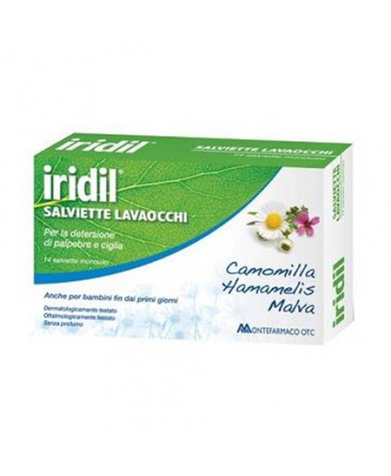 IRIDIL LAVAOCCHI 14 SALVIETTE MONOUSO - FARMACIA33
