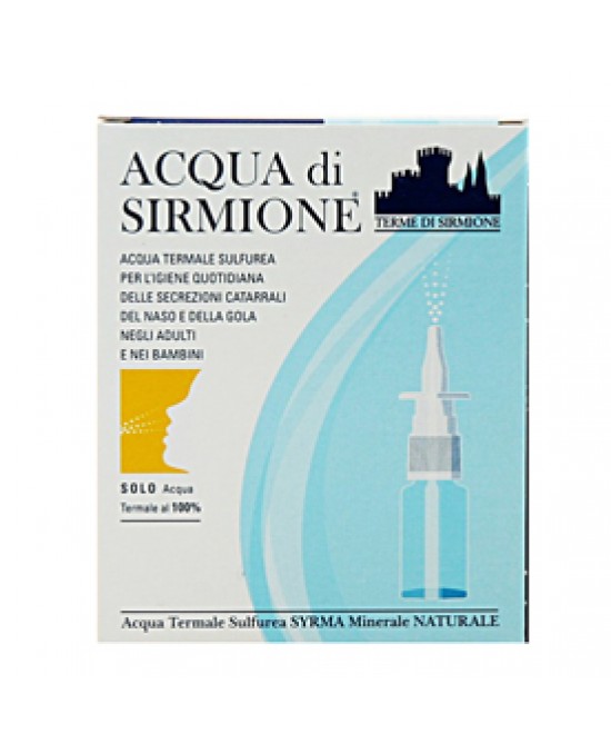ACQUA SIRMIONE MINERALE NATURALE 6 FIALE 15 ML - FARMACIA33