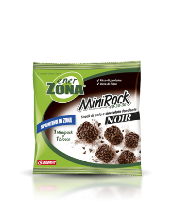 ENERZONA MINIROCK NOIR CIOCCOLATO FONDENTE 1 BUSTA - FARMACIA33