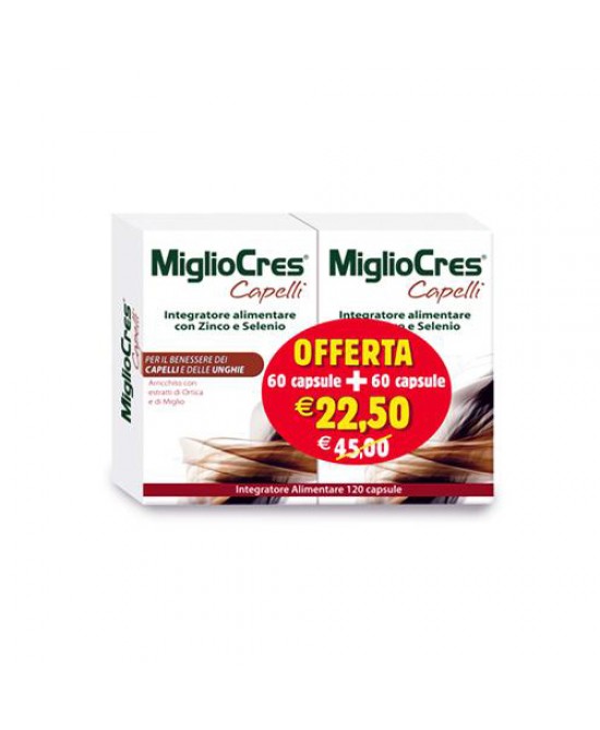 MIGLIOCRES 60+60 CAPSULE 60 G PROMOZIONE - FARMACIA33