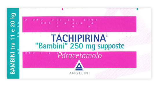 TACHIPIRINA*BB 10SUPP 250MG - FARMACIA33