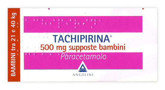 TACHIPIRINA*BB 10SUPP 500MG - FARMACIA33