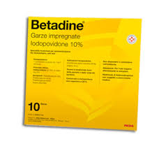 BETADINE*10GARZE IMPREGN 10x10 - FARMACIA33