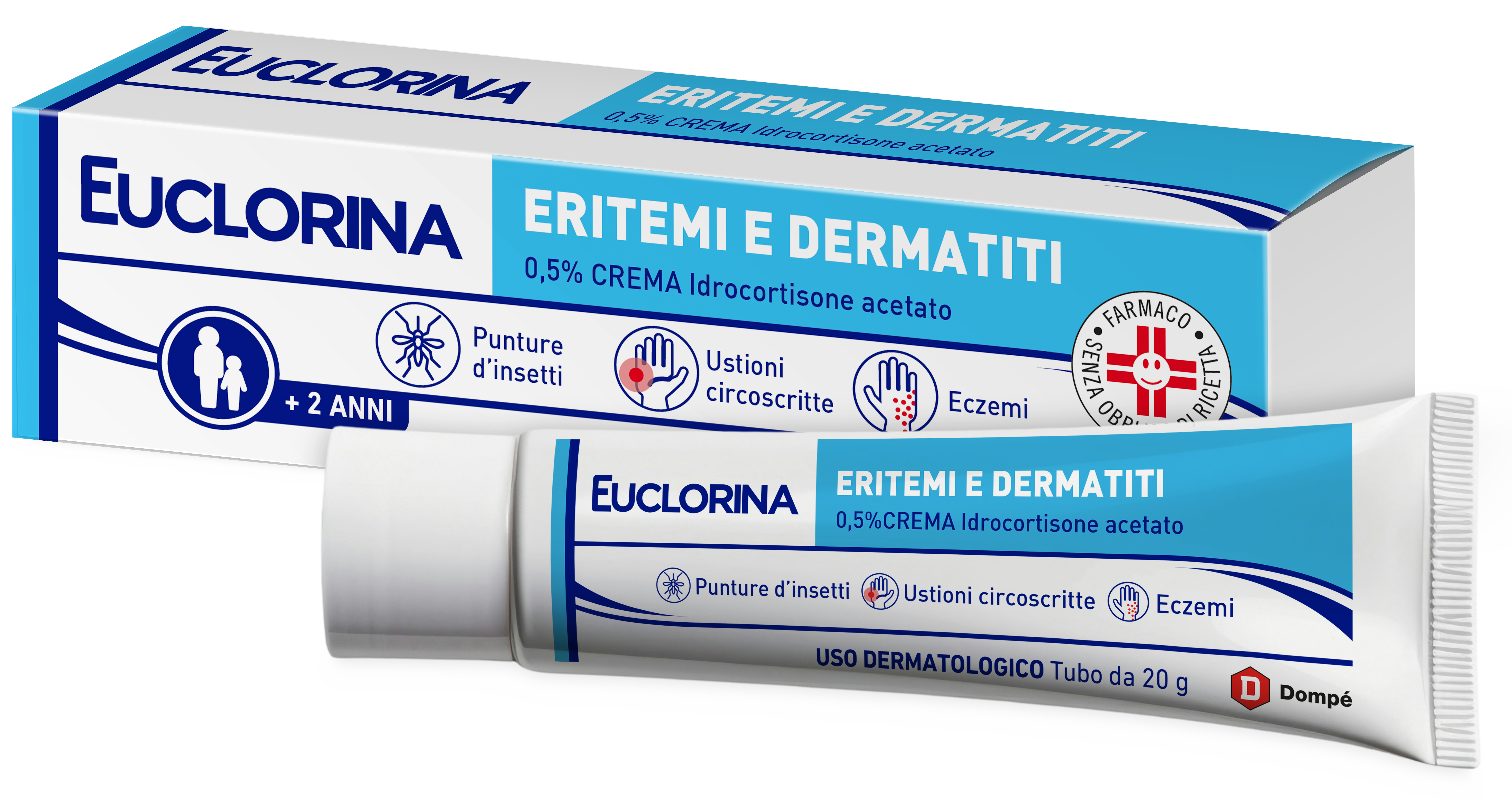 EUCLORINA ERITEMI*CR 20G 0,5% - FARMACIA33