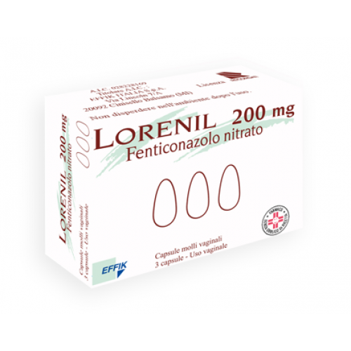 LORENIL*3CPS MOLLI VAG 200MG - FARMACIA33