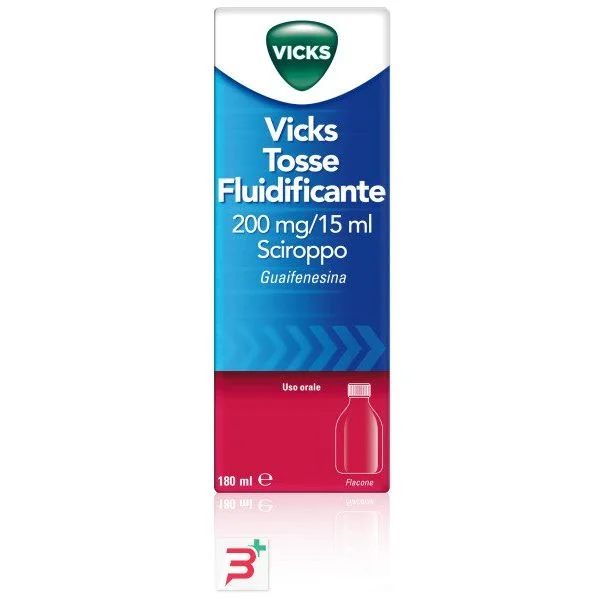 VICKS TOSSE FLUIDIF*FL 180ML - FARMACIA33