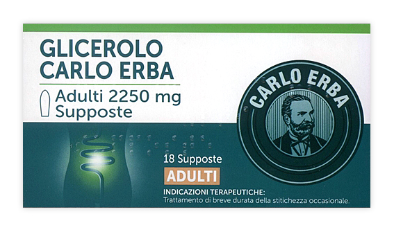 GLICEROLO*AD 18SUPP 2250MG - FARMACIA33