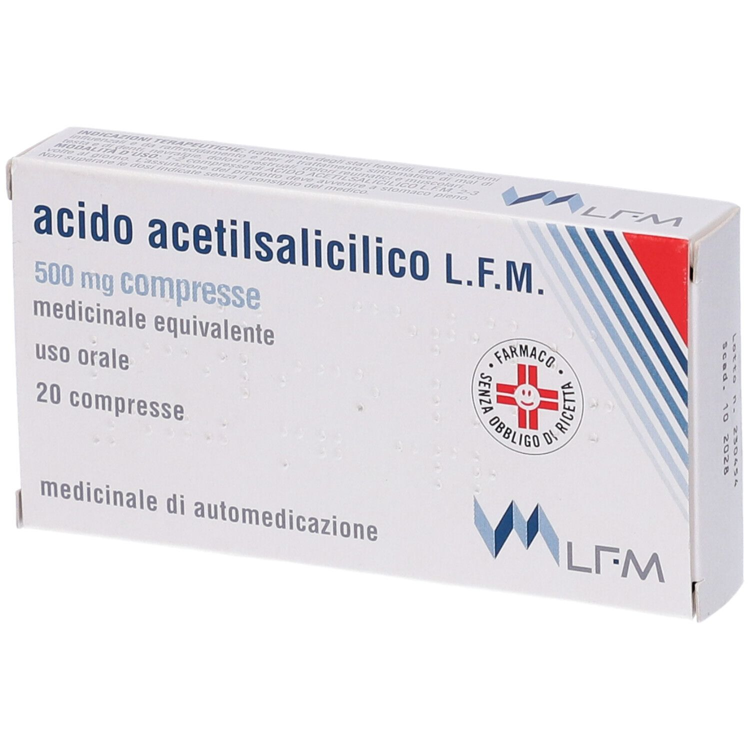 ACIDO ACETILSALIC LFM*20CPR500 - FARMACIA33