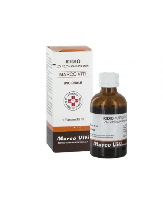 IODIO OS SOLUZ MV*25ML 2%+2,5% - FARMACIA33