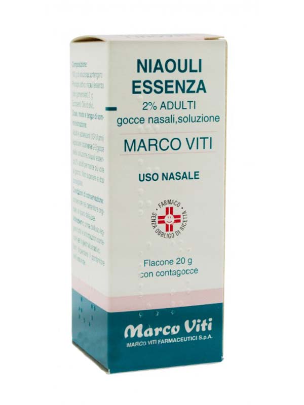 NIAOULI ESSENZA MV*2% GTT 20G - FARMACIA33