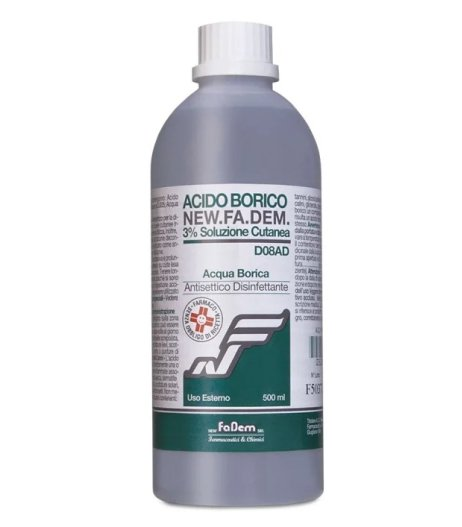 ACIDO BORICO NEW F*3% FL 500ML - FARMACIA33