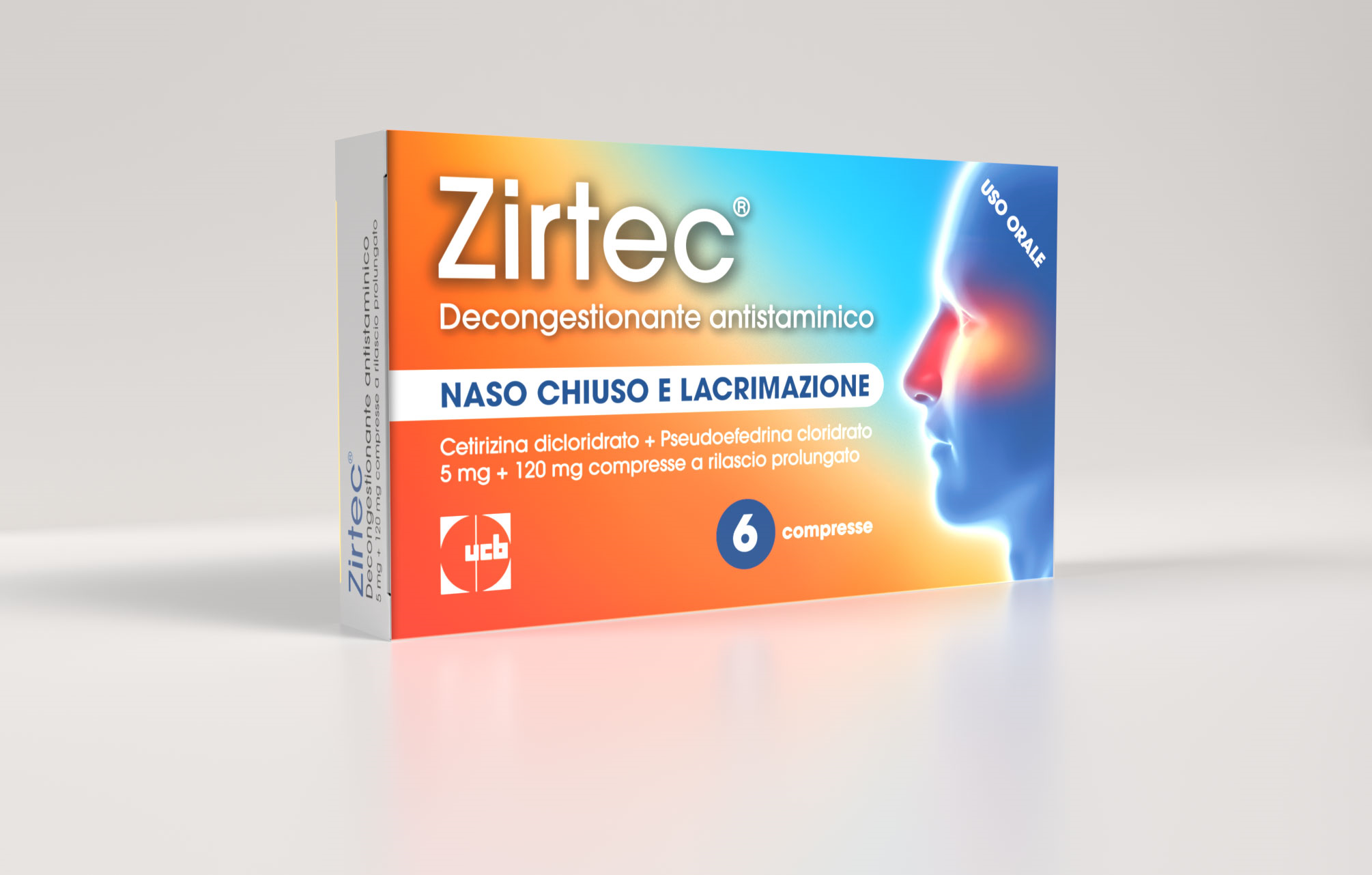 ZIRTEC DECONG ANT*6CPR 5+120MG - FARMACIA33