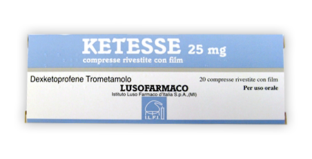 KETESSE*20CPR RIV 25MG - FARMACIA33