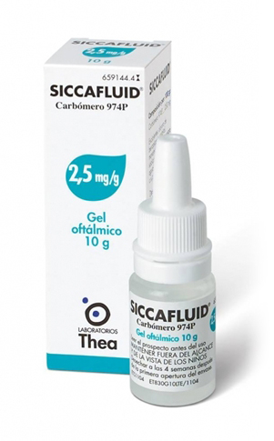 SICCAFLUID*GEL OFT 10G 2,5MG/G - FARMACIA33