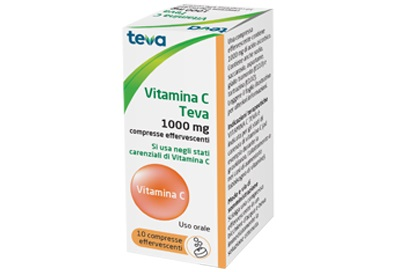 VITAMINA C TEVA*10CPR EFF 1G - FARMACIA33