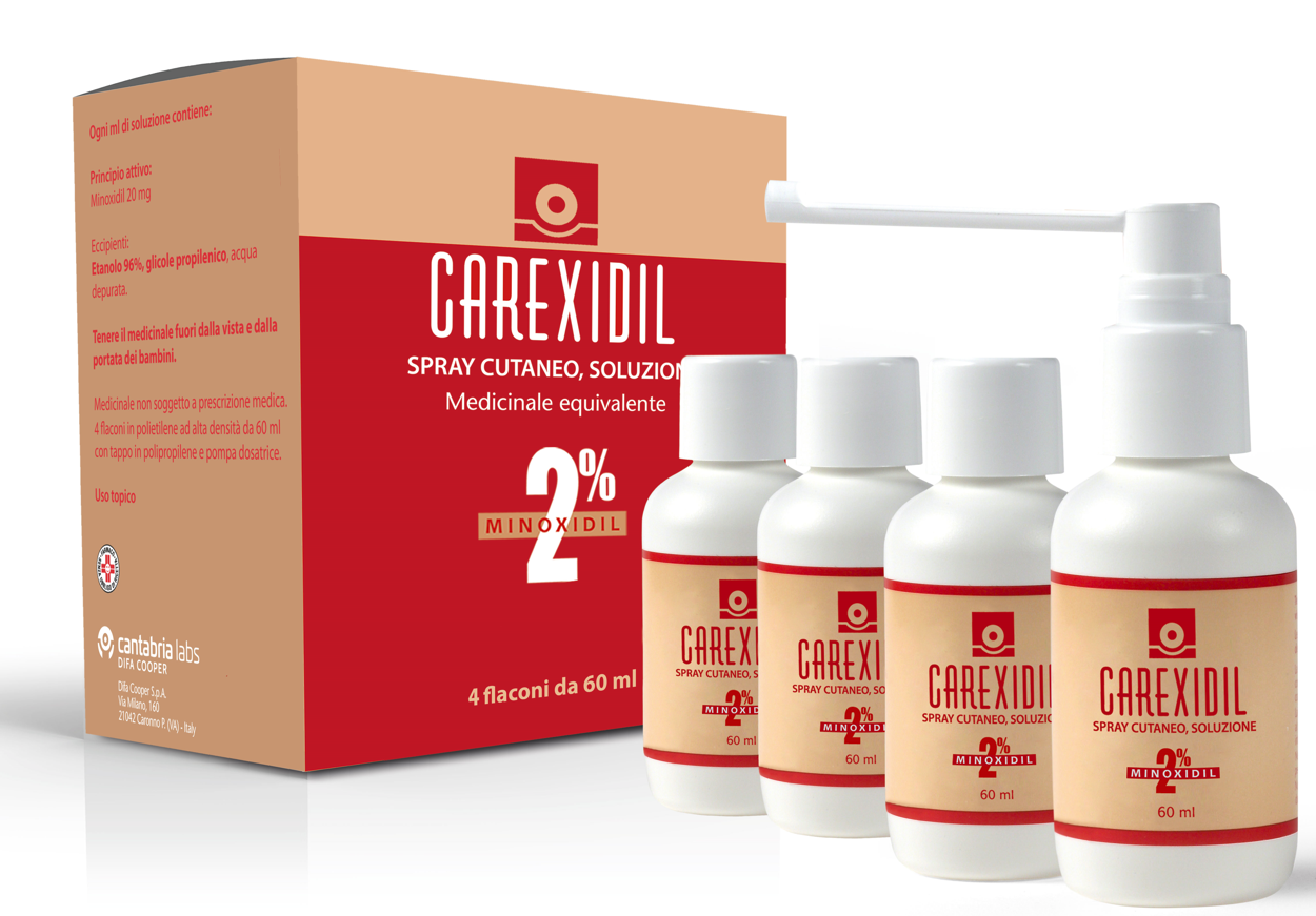 CAREXIDIL*4FL SOLUZ CUT 60ML2% - FARMACIA33