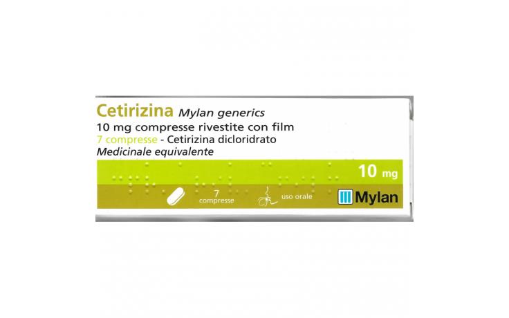 CETIRIZINA MY*7CPR RIV 10MG - FARMACIA33