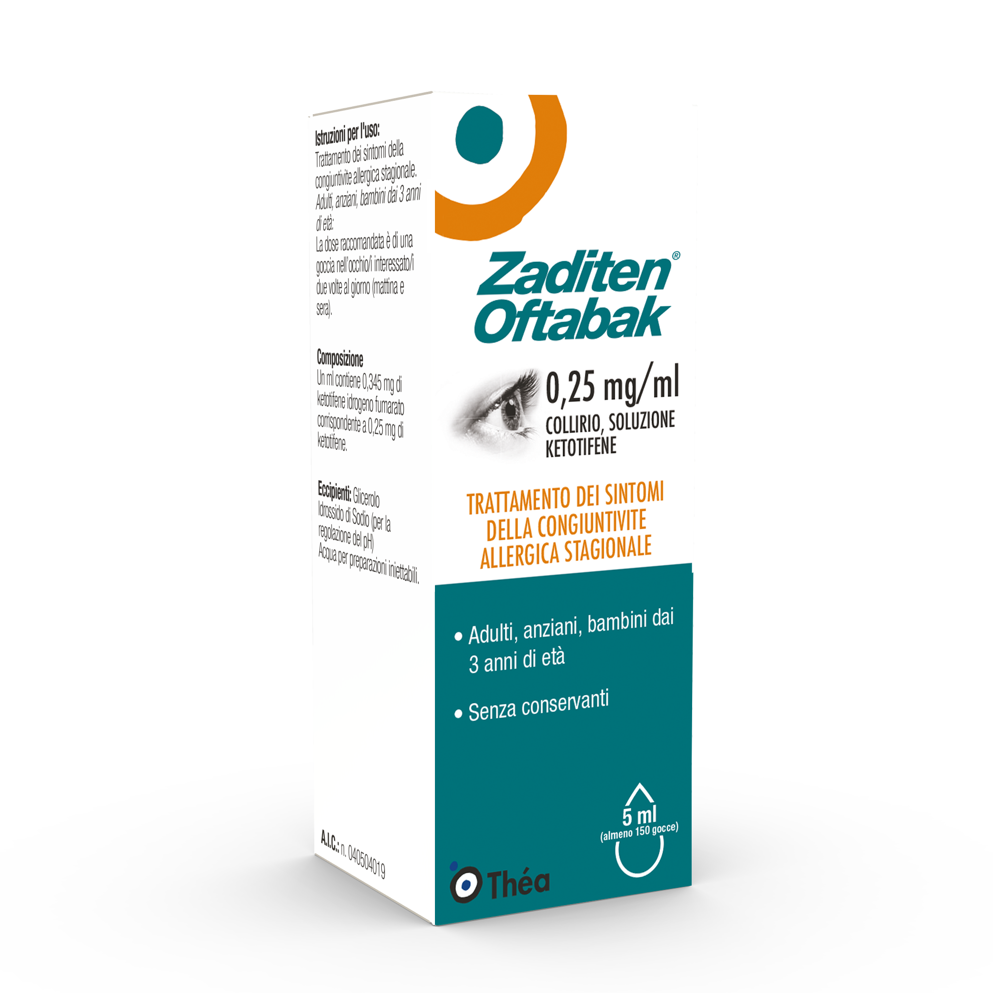 ZADITEN OFTABAK*COLLIRIO FL5ML - FARMACIA33