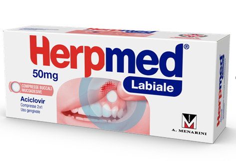 HERPMED LABIALE*2CPR BUCC 50MG - FARMACIA33