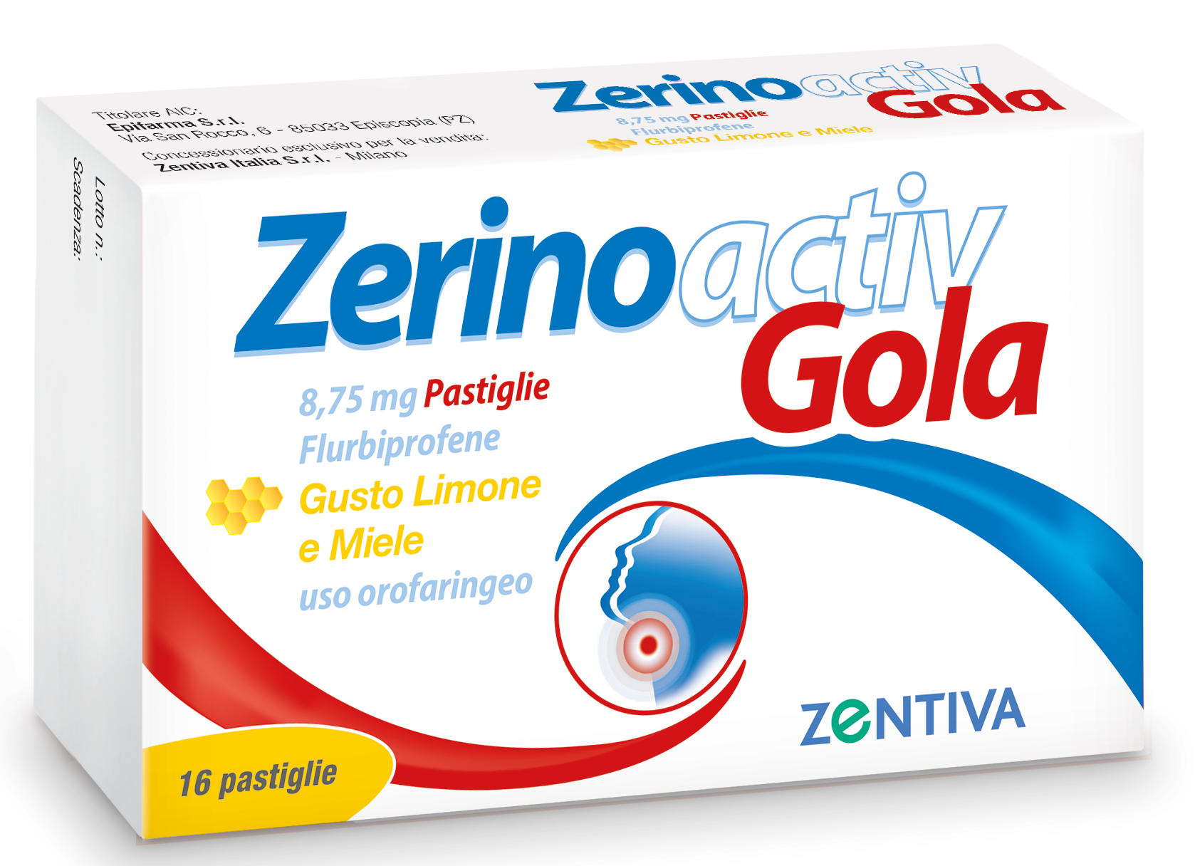 ZERINOACTIV GOLA*16PASTL LIM M - FARMACIA33