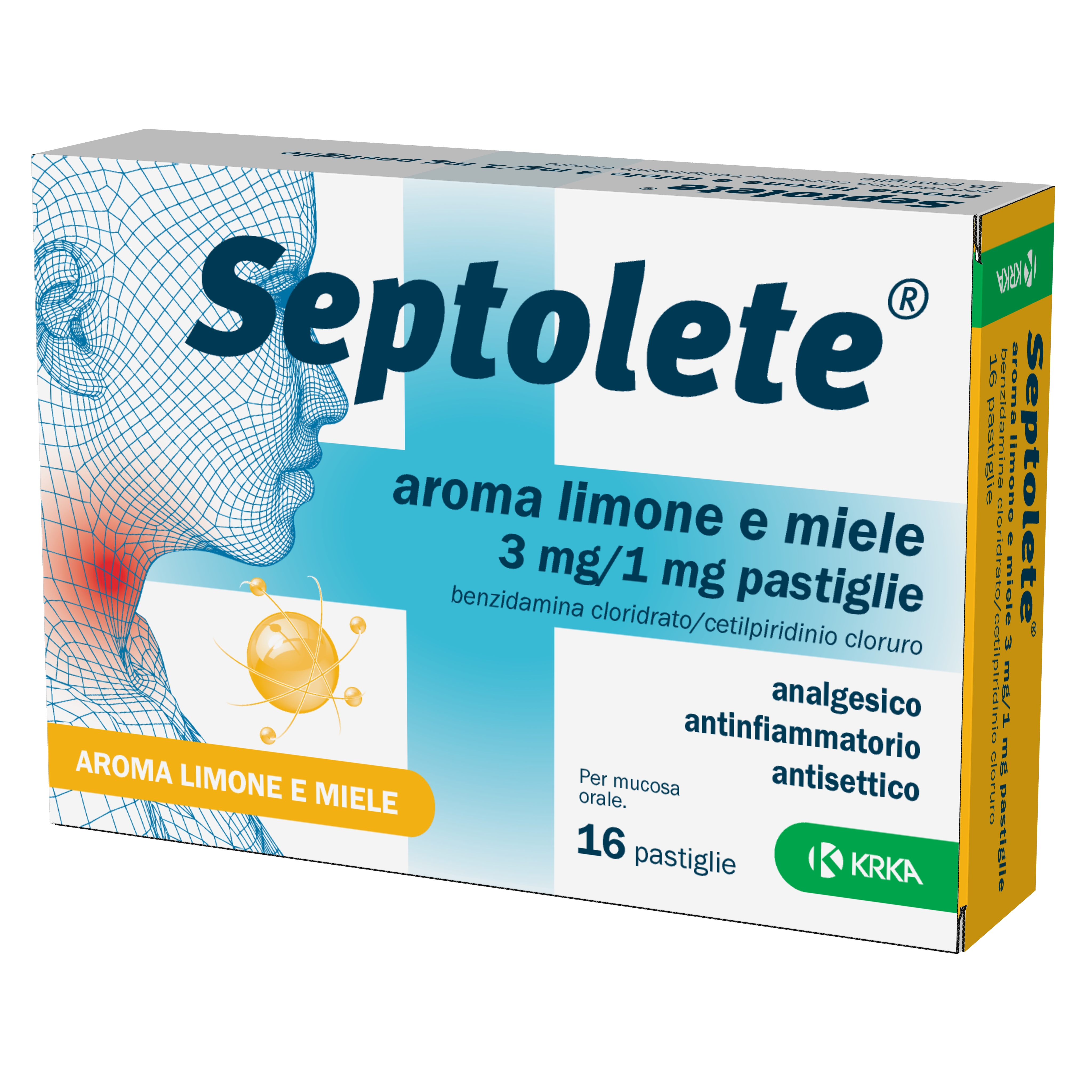 SEPTOLETE*16PAST 3+1MG LIM MIE - FARMACIA33