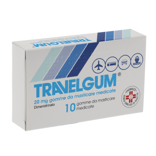 TRAVELGUM*10GOMME MAST 20MG - FARMACIA33