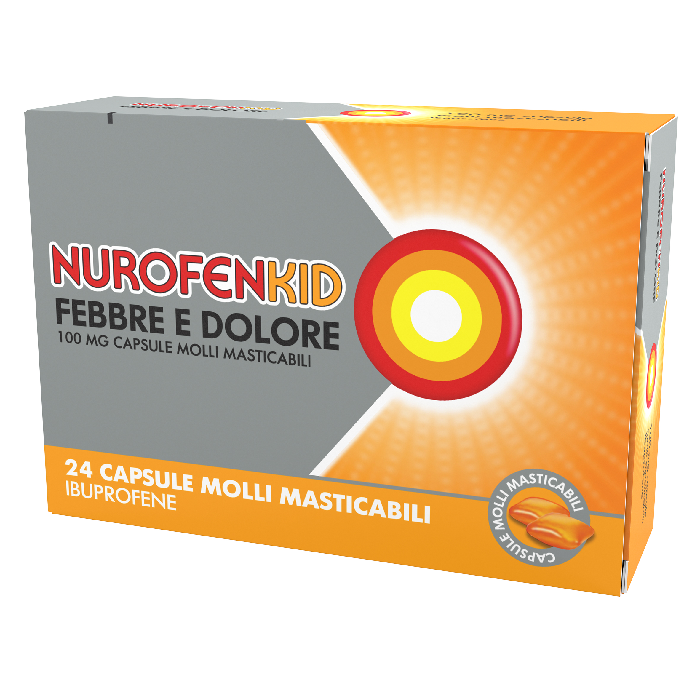 NUROFENKID FEBBRE D*24CPS100MG - FARMACIA33