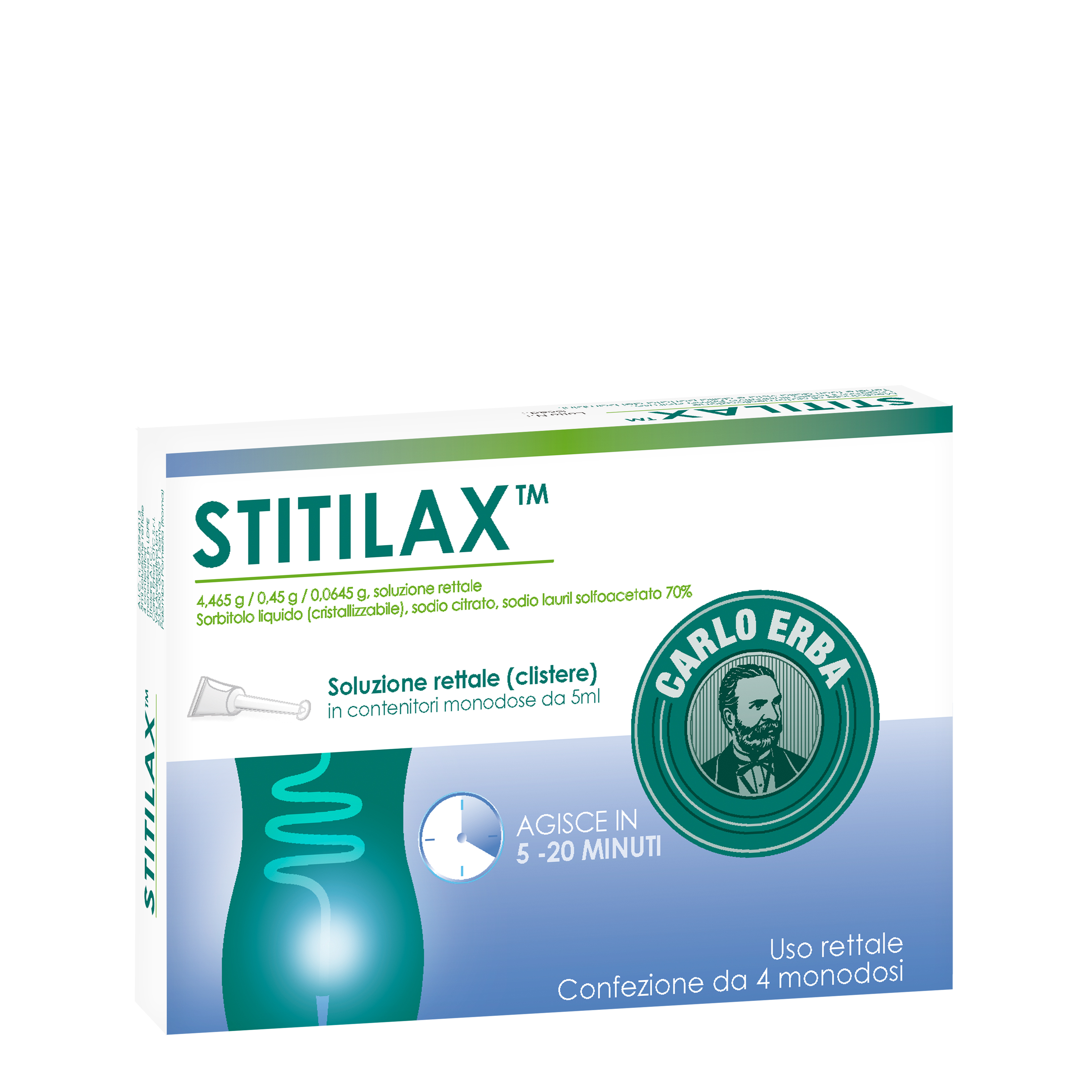 STITILAX*RETT SOL 4FL MONO 5ML - FARMACIA33
