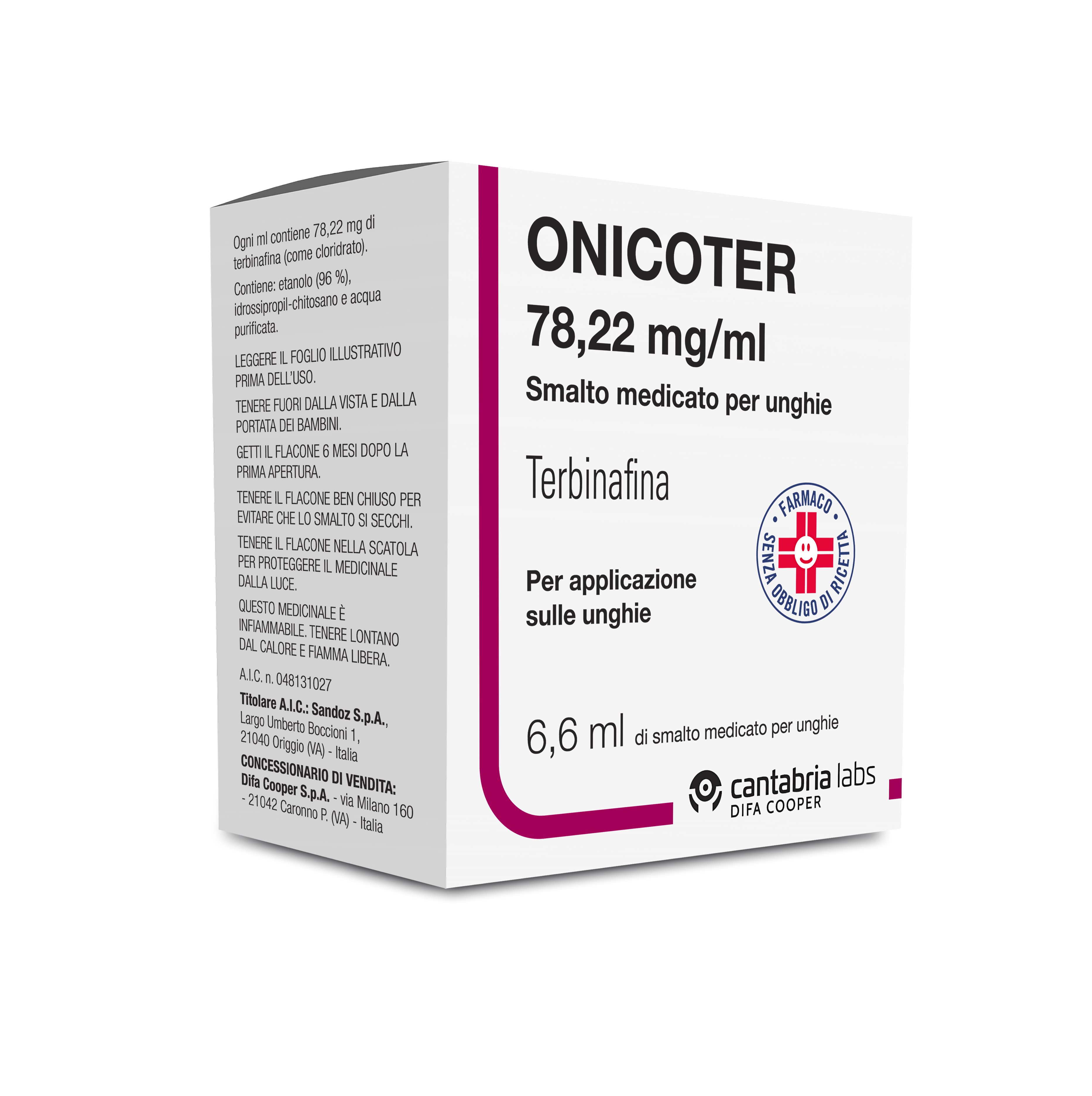 ONICOTER*SMALTO MED 1FL 6,6ML - FARMACIA33