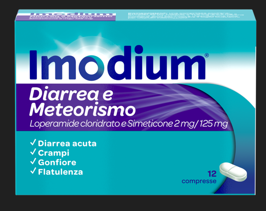 IMODIUM DIARREA E METEOR*12CPR - FARMACIA33