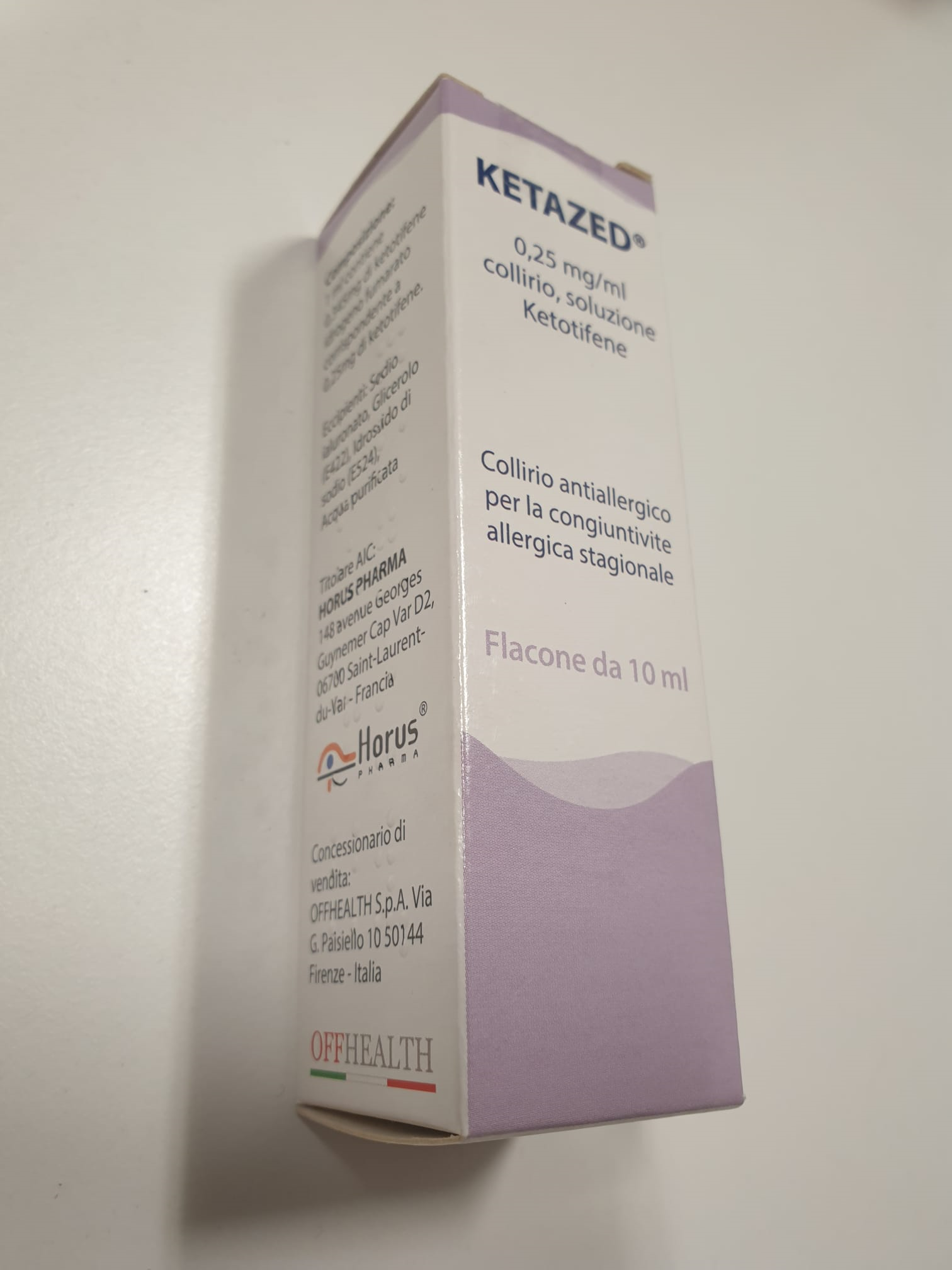 KETAZED*COLL 1FL 10ML0,25MG/ML - FARMACIA33