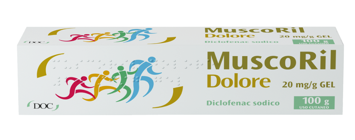 MUSCORIL DOLORE*GEL100G 20MG/G - FARMACIA33