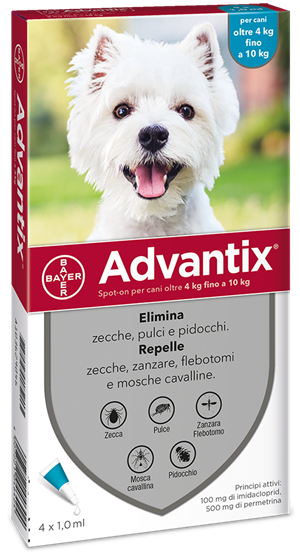 ADVANTIX SPOT ON*4PIP 4-10KG - FARMACIA33