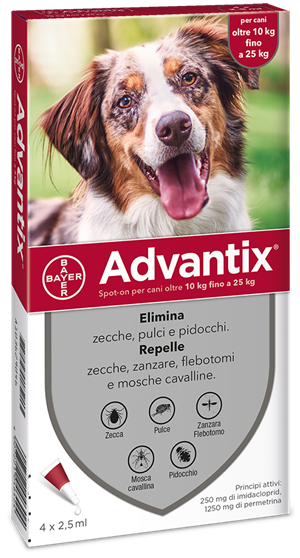 ADVANTIX SPOT ON*4PIP 10-25KG - FARMACIA33