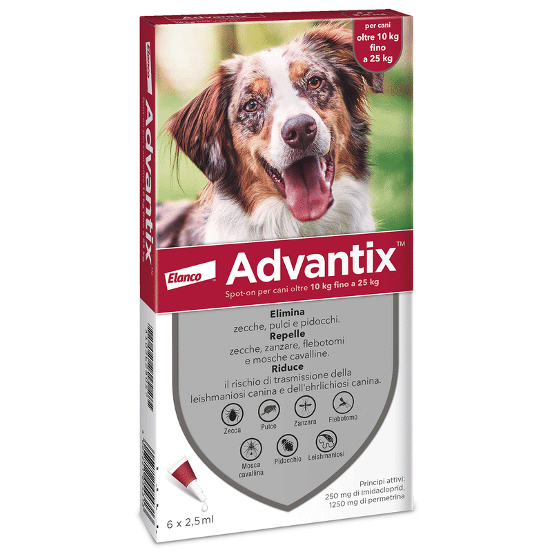 ADVANTIX SPOT ON*6PIP 10-25KG - FARMACIA33