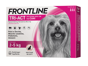 FRONTLINE TRI-ACT*3PIP 2-5KG - FARMACIA33
