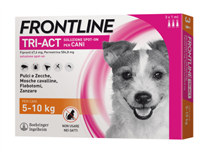 FRONTLINE TRI-ACT*3PIP 5-10KG - FARMACIA33