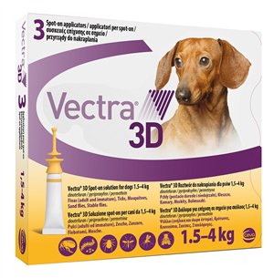 VECTRA 3D*3PIP 1,5-4KG GIALLO - FARMACIA33