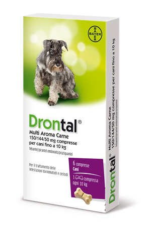 DRONTAL MULTI AR CARNE*6CPR - FARMACIA33