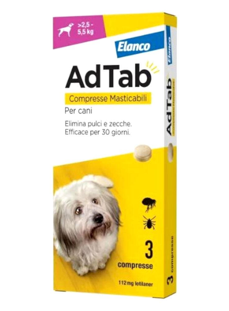 ADTAB*3CPR 112MG CANI2,5-5,5KG - FARMACIA33