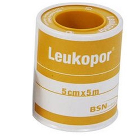 CEROTTO IN ROCCHETTO LEUKOPOR IPOALLERGENICO TESSUTO NON TESSUTO BIANCO 5X500 CM - FARMACIA33