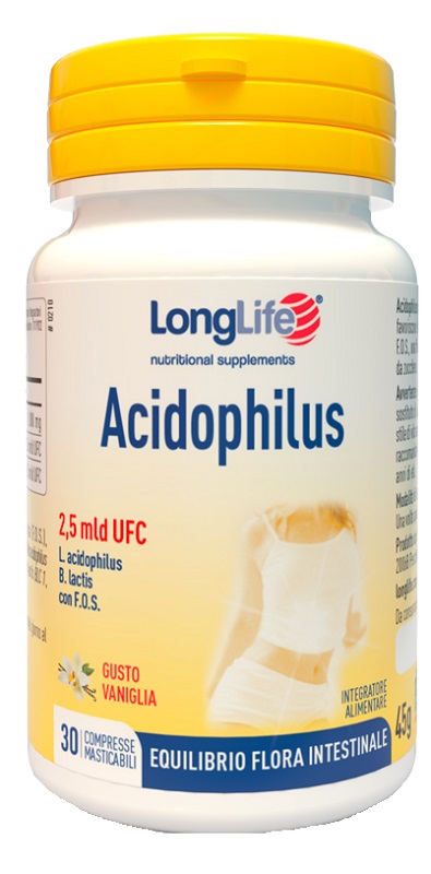 LONGLIFE ACIDOPHILUS 30 COMPRESSE MASTICABILI - FARMACIA33