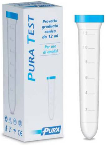 PROVETTA PER URINE PURA TEST GRADUATA CONICA 12 ML - FARMACIA33
