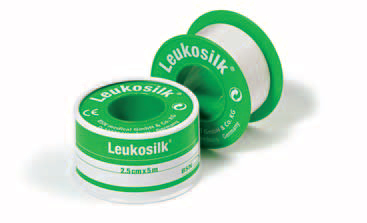 CEROTTO ADESIVO IPOALLERGENICO PER FISSAGGIO MEDICAZIONI LEUKOSILK SUPPORTO ACETATO DI CELLULOSA BIANCO ADESIVO POLIACRILICO SENZA RESINE E GOMME NATURALI 5X500CM MUTUABILE - FARMACIA33