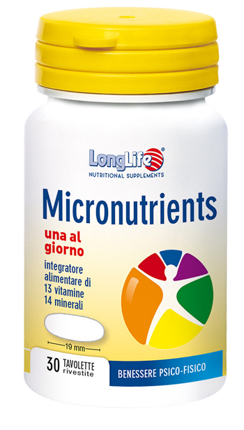 LONGLIFE MICRONUTRIENTS 30 TAVOLETTE RIVESTITE - FARMACIA33