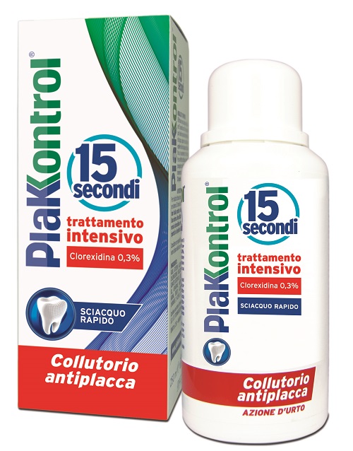PLAKKONTROL 15 SECONDI COLLUTORIO 250 ML - FARMACIA33