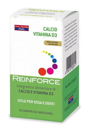 REINFORCE CALCIO + VITAMINA D3 30 COMPRESSE MASTICABILI - FARMACIA33