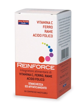 REINFORCE FERRO + VITAMINA C + RAME + ACIDO FOLICO - FARMACIA33