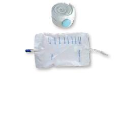 SACCA RACCOGLI URINA DA GAMBA PER INCONTINENZA IN PVC 750 ML TUBO RACCORDO DIRITTO 10 CM+RUBINETTO SCARICO+VALVOLA ANTIREFLUSSO+2 FASCE A BOTTONI 10 PEZZI - FARMACIA33