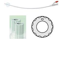CATETERE VESCICALE IN SILICONE PROFILCATH PLUS SCANALATO 2 VIE CH24 LUNGHEZZA 31 CM PUNTA CILINDRICA 2 FORI CONTRAPPOSTI PALLONCINO 5 ML 1 PEZZO - FARMACIA33